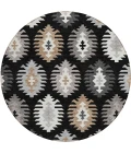 Addison Chantille ACN983-Black 8 ft. X 8 ft. Round Rug