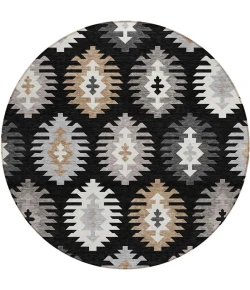 Addison Chantille ACN983-Black 8 ft. X 8 ft. Round Rug