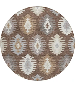 Addison Chantille ACN983-Brown 8 ft. X 8 ft. Round Rug