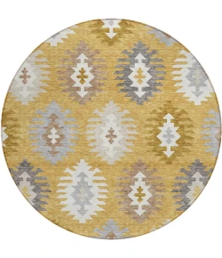Addison Chantille ACN983-Gold 8 ft. X 8 ft. Round Rug