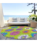 Addison Chantille ACN983-Lime 8 ft. X 8 ft. Round Rug