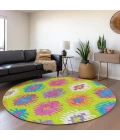 Addison Chantille ACN983-Lime 8 ft. X 8 ft. Round Rug