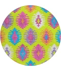Addison Chantille ACN983-Lime 8 ft. X 8 ft. Round Rug