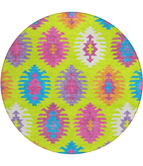 Addison Chantille ACN983-Lime 8 ft. X 8 ft. Round Rug