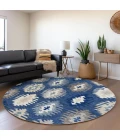 Addison Chantille ACN983-Navy 8 ft. X 8 ft. Round Rug