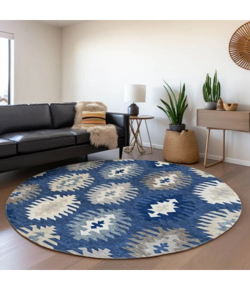 Addison Chantille ACN983-Navy 8 ft. X 8 ft. Round Rug