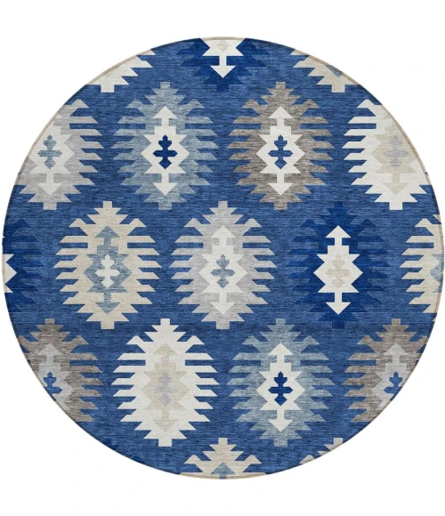 Addison Chantille ACN983-Navy 8 ft. X 8 ft. Round Rug