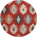 Addison Chantille ACN983-Red 8 ft. X 8 ft. Round Rug