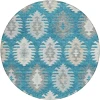 Addison Chantille ACN983-Teal 8 ft. X 8 ft. Round Rug