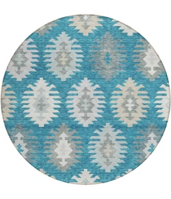 Addison Chantille ACN983-Teal 8 ft. X 8 ft. Round Rug