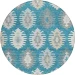 Addison Chantille ACN983-Teal 8 ft. X 8 ft. Round Rug