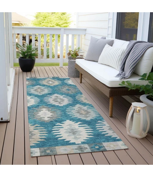 Addison Chantille ACN983-Teal 2 ft. 3 in. X 7 ft. 6 in. Rectangle Rug
