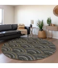 Addison Chantille ACN984-Black 8 ft. X 8 ft. Round Rug