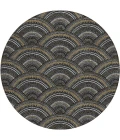 Addison Chantille ACN984-Black 8 ft. X 8 ft. Round Rug
