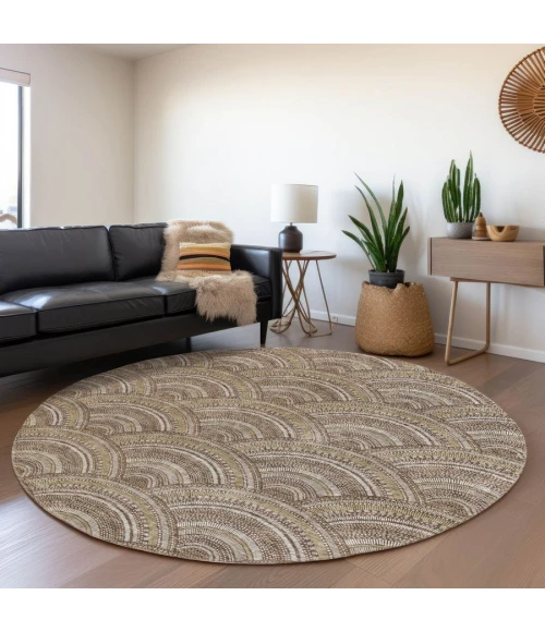Addison Chantille ACN984-Brown 8 ft. X 8 ft. Round Rug