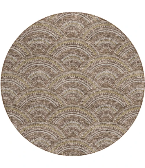 Addison Chantille ACN984-Brown 8 ft. X 8 ft. Round Rug
