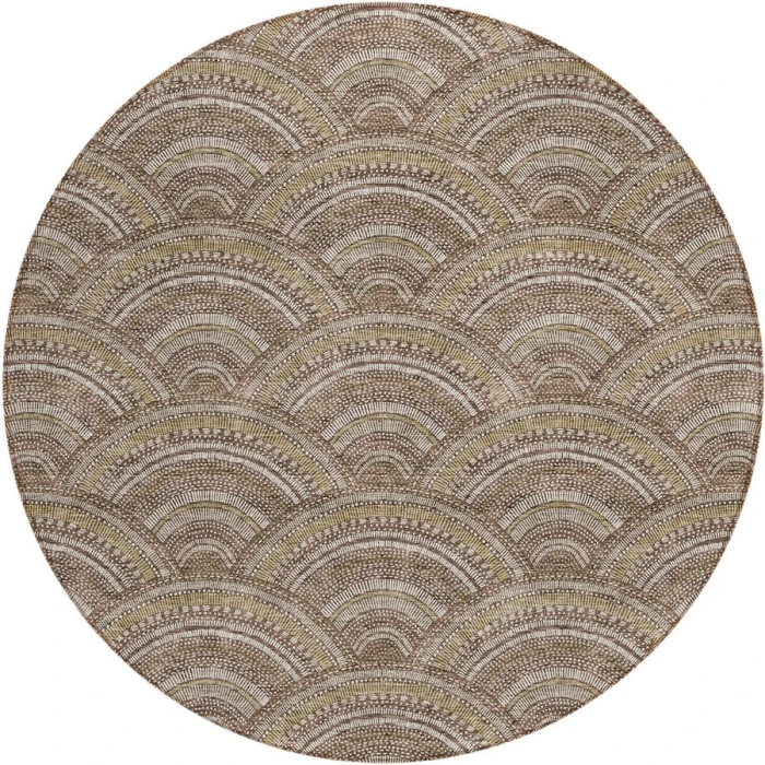 Addison Chantille ACN984-Brown 8 ft. X 8 ft. Round Rug