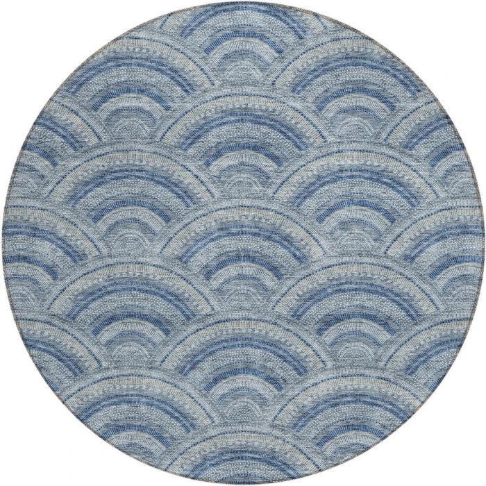 Addison Chantille ACN984-Denim 8 ft. X 8 ft. Round Rug