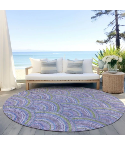 Addison Chantille ACN984-Lavender 8 ft. X 8 ft. Round Rug