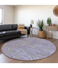 Addison Chantille ACN984-Lavender 8 ft. X 8 ft. Round Rug
