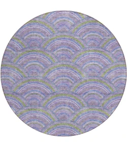 Addison Chantille ACN984-Lavender 8 ft. X 8 ft. Round Rug