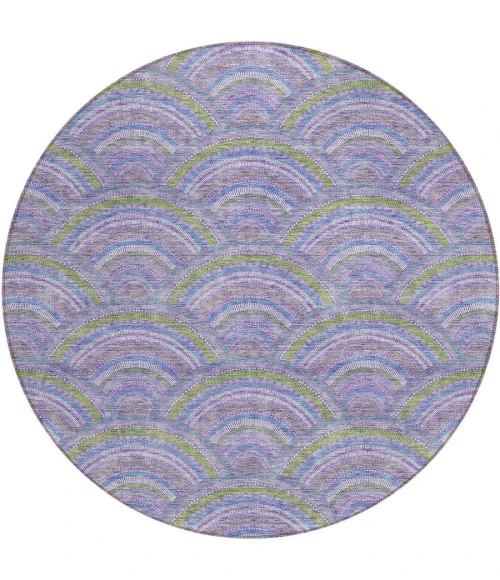 Addison Chantille ACN984-Lavender 8 ft. X 8 ft. Round Rug