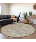 Addison Chantille ACN984-Taupe 8 ft. X 8 ft. Round Rug