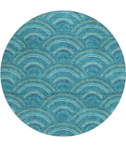 Addison Chantille ACN984-Teal 8 ft. X 8 ft. Round Rug