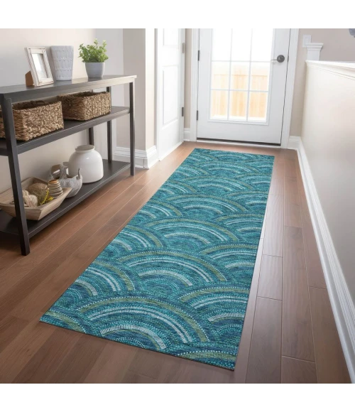 Addison Chantille ACN984-Teal 2 ft. 3 in. X 7 ft. 6 in. Rectangle Rug