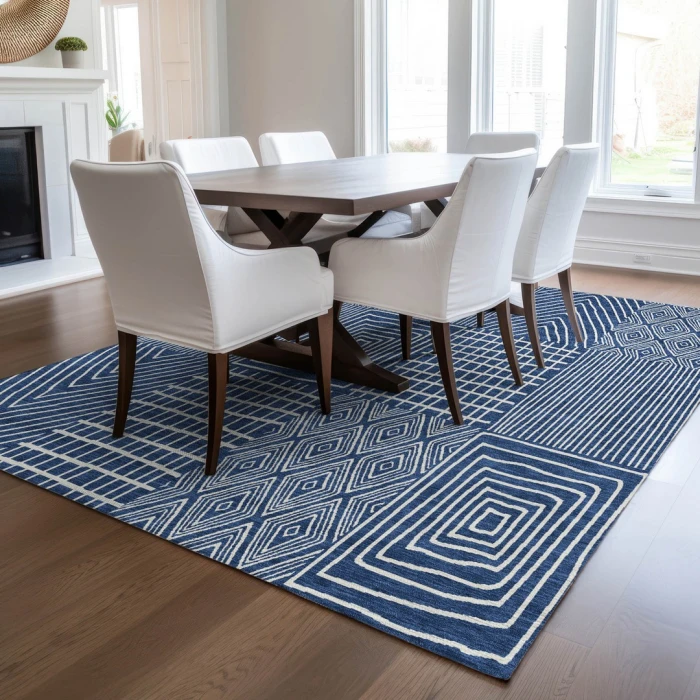 Addison Rugs Chantille Blue ACN990 5ft. x 7ft.6in. Rect. Rug