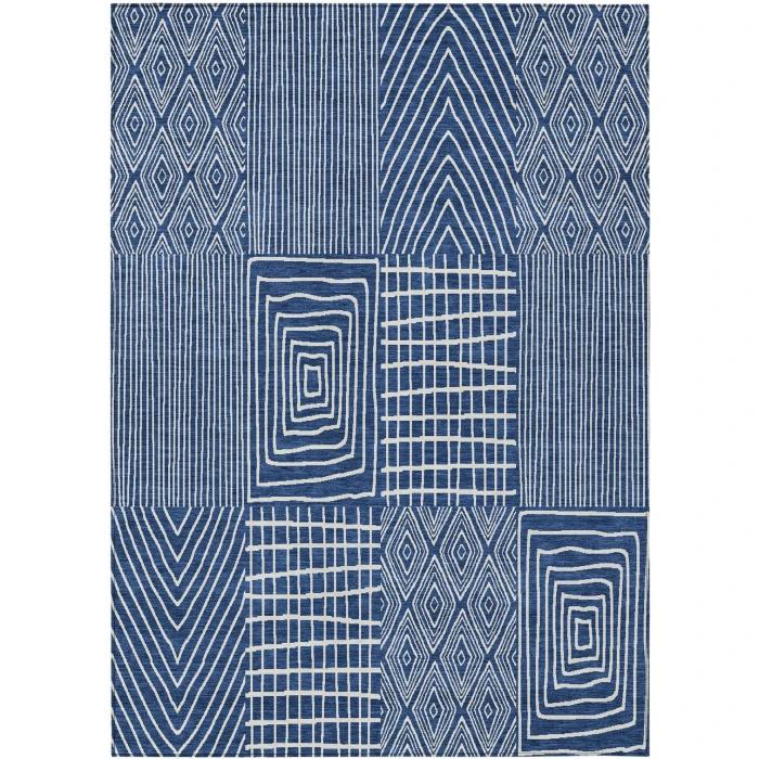 Addison Rugs Chantille Blue ACN990 5ft. x 7ft.6in. Rect. Rug