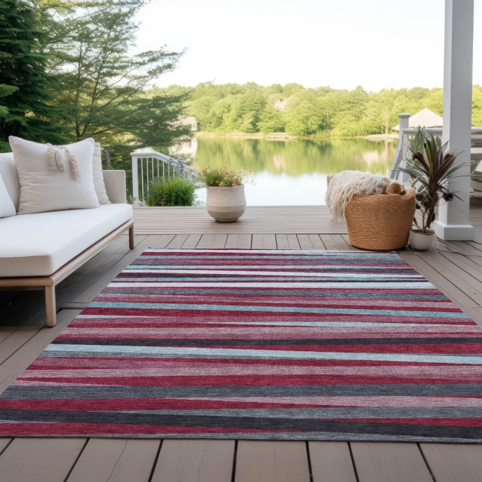 Addison Rugs Chantille Red ACN997 5ft. x 7ft.6in. Rect. Rug