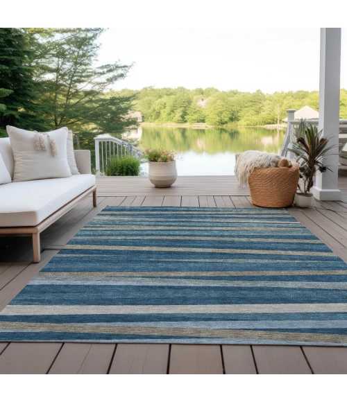Addison Rugs Chantille Blue ACN997 5ft. x 7ft.6in. Rect. Rug