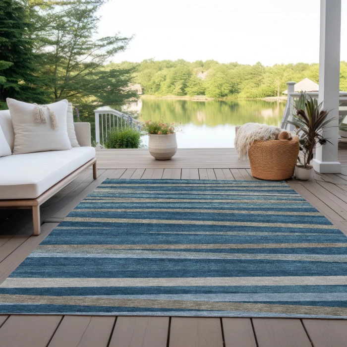 Addison Rugs Chantille Blue ACN997 5ft. x 7ft.6in. Rect. Rug