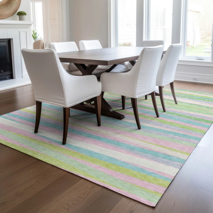 Addison Rugs Chantille Green ACN997 5ft. x 7ft.6in. Rect. Rug