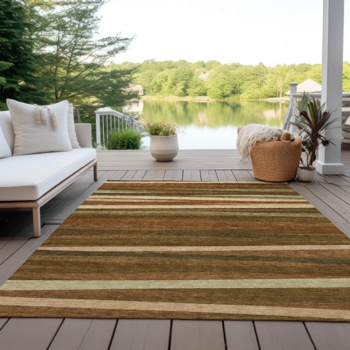 Addison Rugs Chantille Orange ACN997 5ft. x 7ft.6in. Rect. Rug