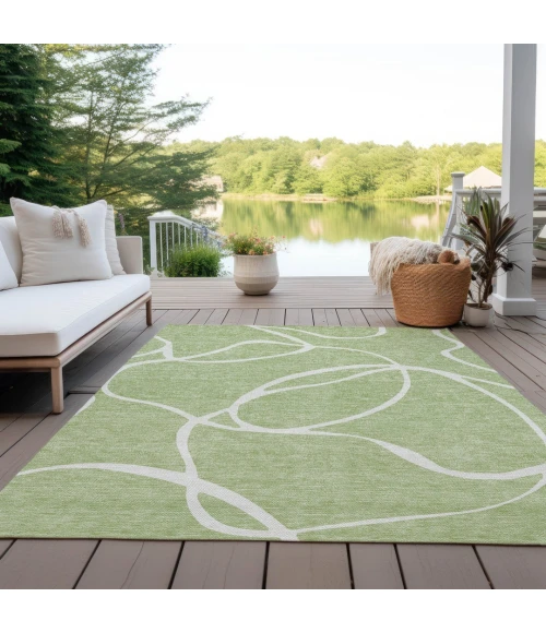 Addison Rugs Chantille Green ACN999 8ft. x 10ft. Rect. Rug