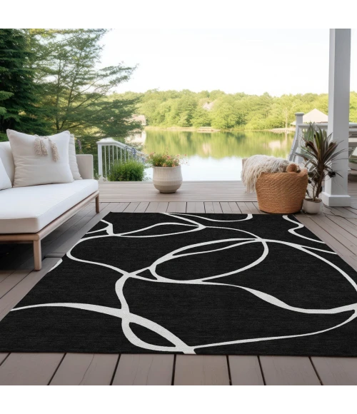 Addison Rugs Chantille Black ACN999 9ft. x 12ft. Rect. Rug