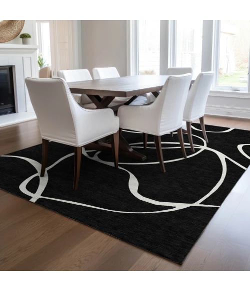 Addison Rugs Chantille Black ACN999 9ft. x 12ft. Rect. Rug