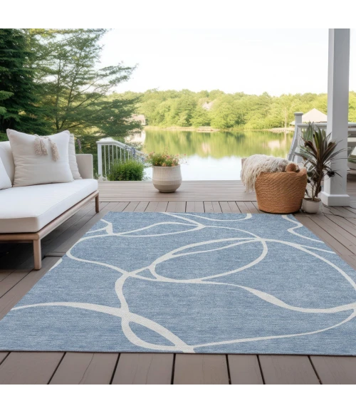 Addison Rugs Chantille Blue ACN999 8ft. x 10ft. Rect. Rug