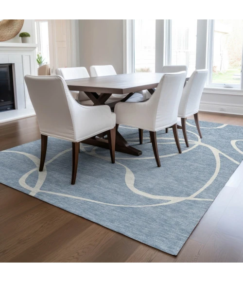 Addison Rugs Chantille Blue ACN999 8ft. x 10ft. Rect. Rug