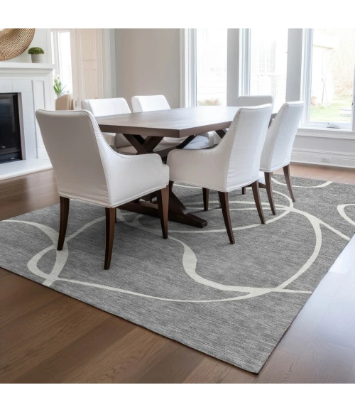Addison Rugs Chantille Gray ACN999 5ft. x 7ft.6in. Rect. Rug