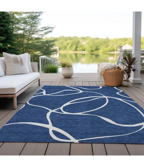 Addison Rugs Chantille Blue ACN999 9ft. x 12ft. Rect. Rug
