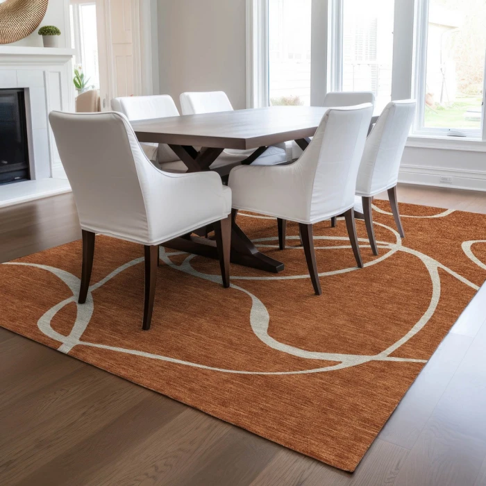 Addison Rugs Chantille Orange ACN999 5ft. x 7ft.6in. Rect. Rug