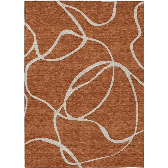 Addison Rugs Chantille Orange ACN999 5ft. x 7ft.6in. Rect. Rug