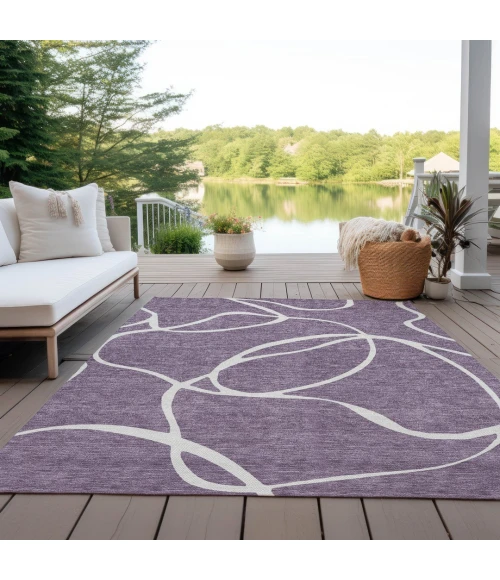 Addison Rugs Chantille Purple ACN999 5ft. x 7ft.6in. Rect. Rug