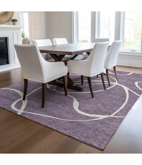 Addison Rugs Chantille Purple ACN999 5ft. x 7ft.6in. Rect. Rug
