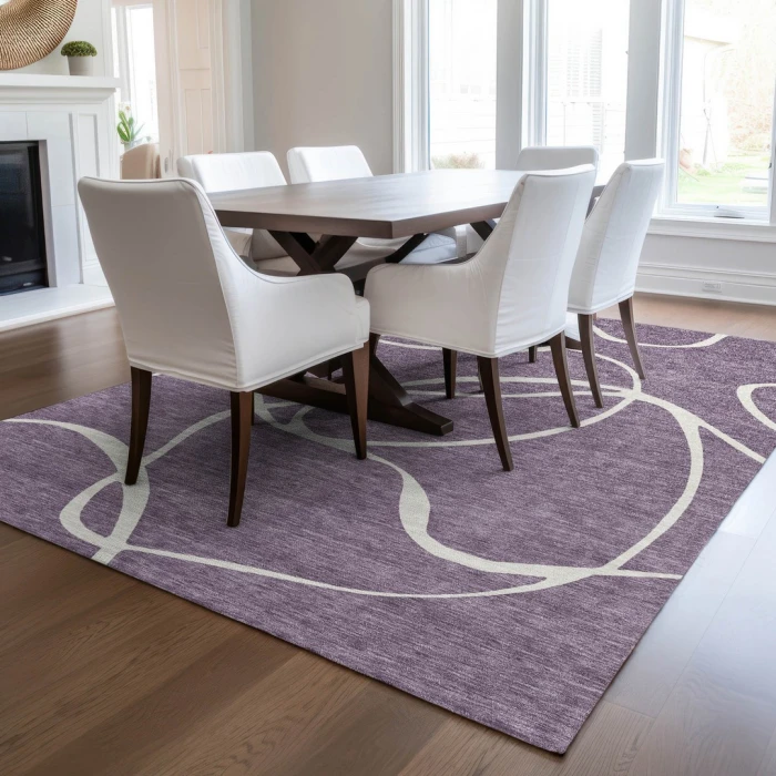 Addison Rugs Chantille Purple ACN999 5ft. x 7ft.6in. Rect. Rug