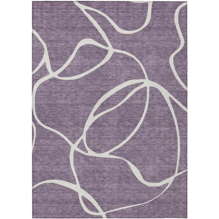 Addison Rugs Chantille Purple ACN999 5ft. x 7ft.6in. Rect. Rug