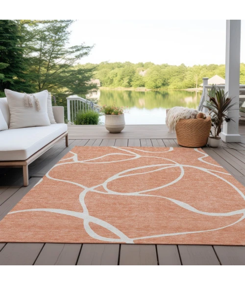 Addison Rugs Chantille Orange ACN999 5ft. x 7ft.6in. Rect. Rug